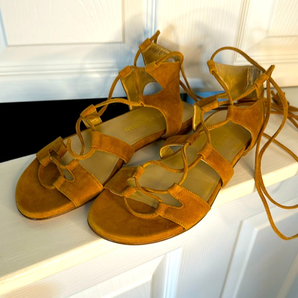 Stuart Weitzman Suede Gladiator Sandal